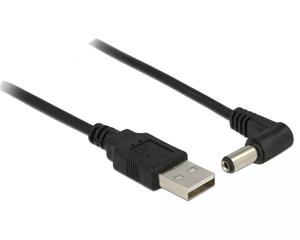 Delock USB-Stromkabel USB A – Hohlstecker 5.5/2.1mm 1.5 m