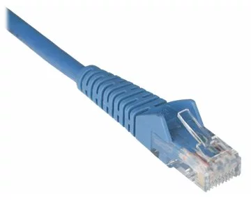EATON TRIPPLITE Cat6, Gigabit, Snagless, Molded, UTP Ethernet Cable, RJ45, M/M, Blue, 3ft. 0.91m, 50Piece, Bulk Pack