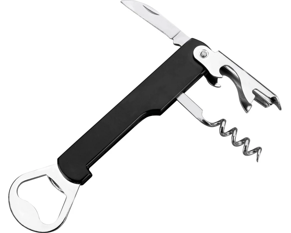 Ibili Korkenzieher + Flaschenöffner Silber