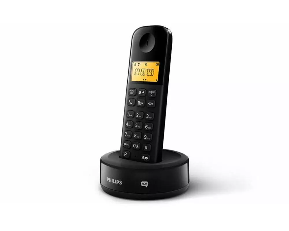 Philips Schnurlostelefon D2601B Schwarz