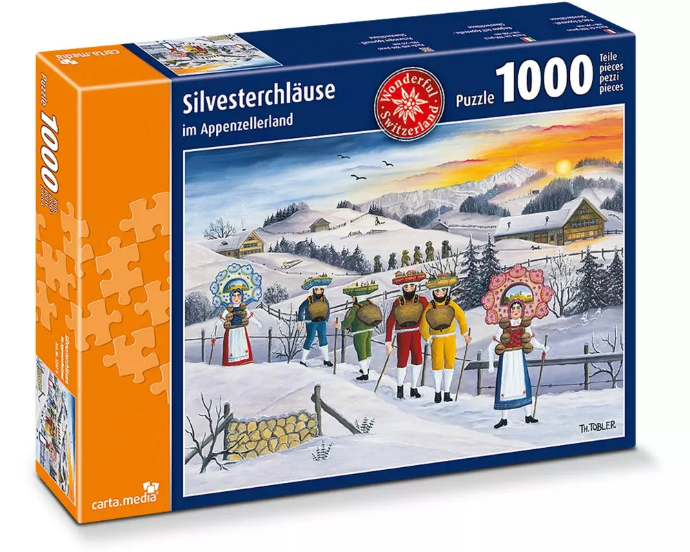 Carta.Media Puzzle Silvesterchläuse im Appenzellerland