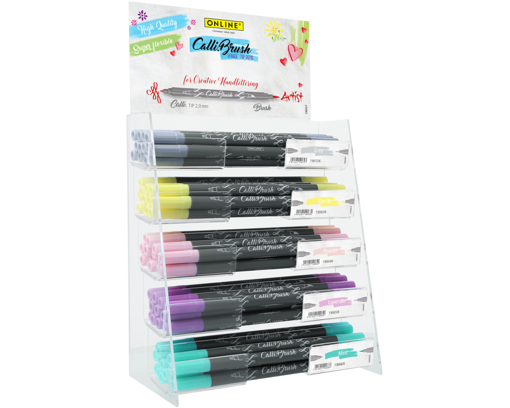 ONLINE Callibrush Pen Pastel 19094 Display 60 Stück