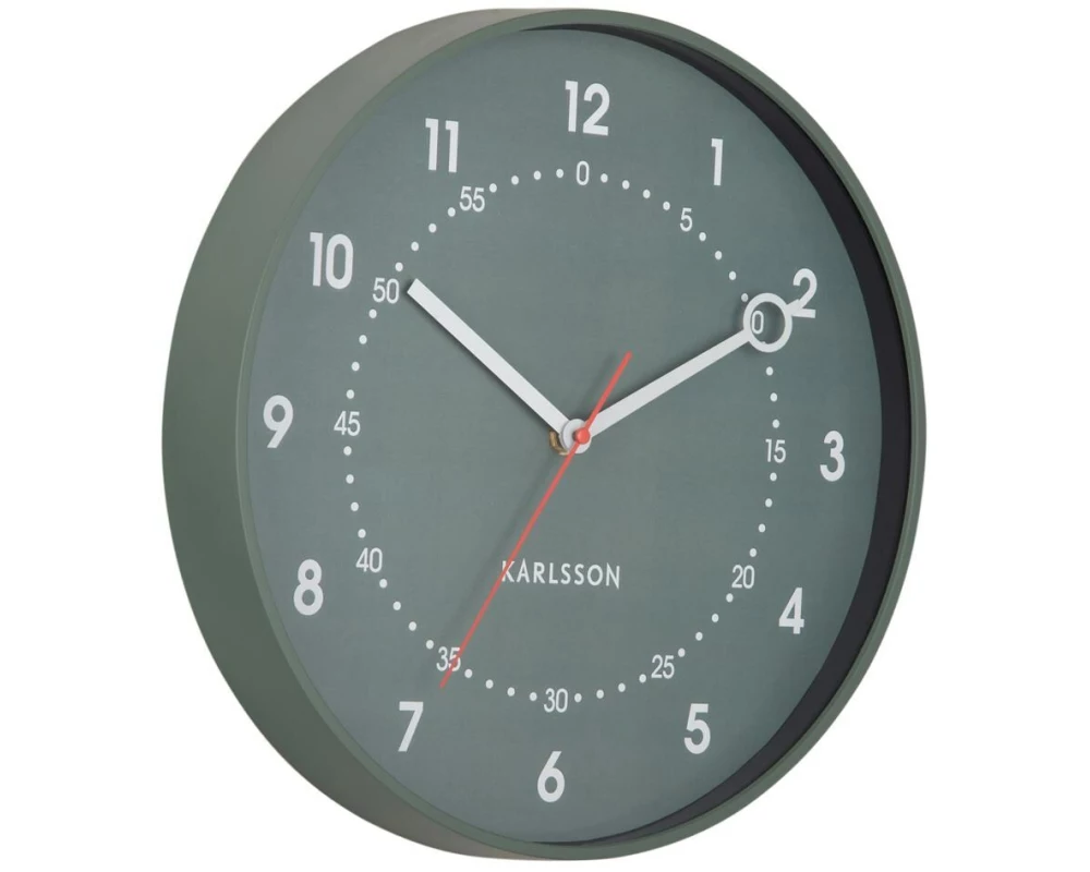 KARLSSON Wanduhr Fresco 31.5 cm, Jungle Green