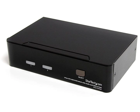 StarTech.com SV231DVIUA Tastatur/Video/Maus (KVM) Switch Schwarz