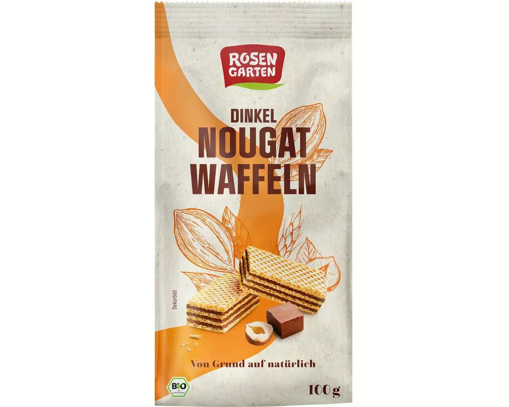 Rosengarten Dinkel-Nougat-Waffeln 100 g