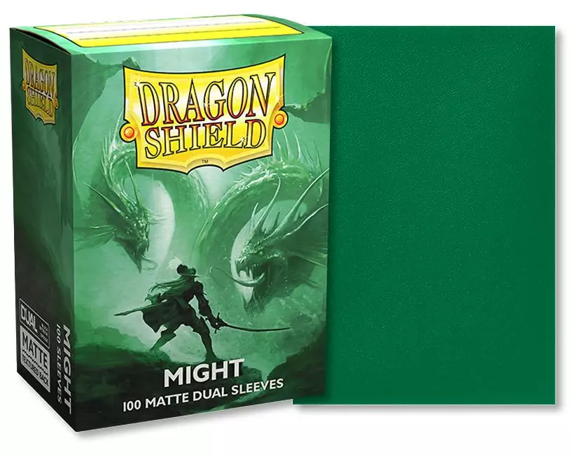Dragon Shield Kartenhülle Dual Matte: Might Standardgrösse Grün 100