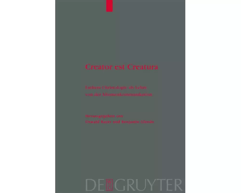 Creator est Creatura