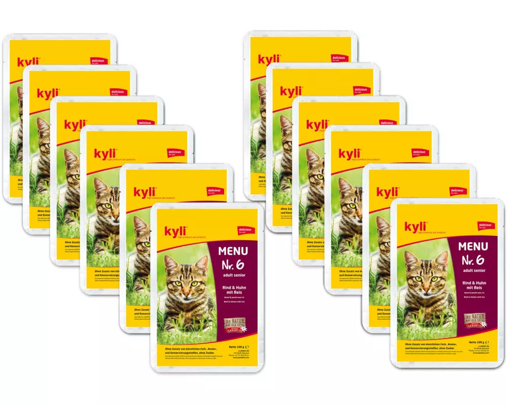 kyli Nassfutter Adult Senior, Menu Nr. 6, 12 x 100 g