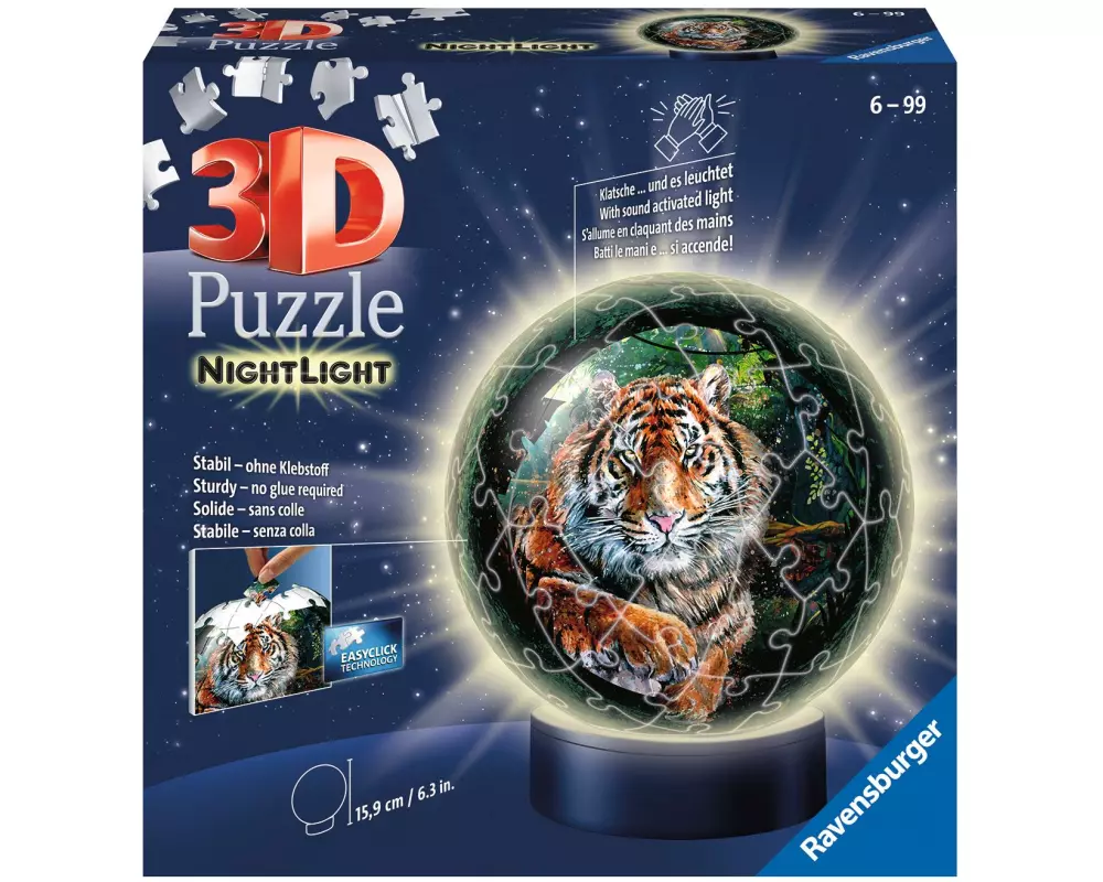 Ravensburger 3D Puzzle Nachtlicht Raubkatzen