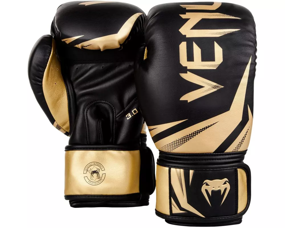 Venum Challenger 3.0 Boxing Gloves Gold/Schwarz, 14 oz