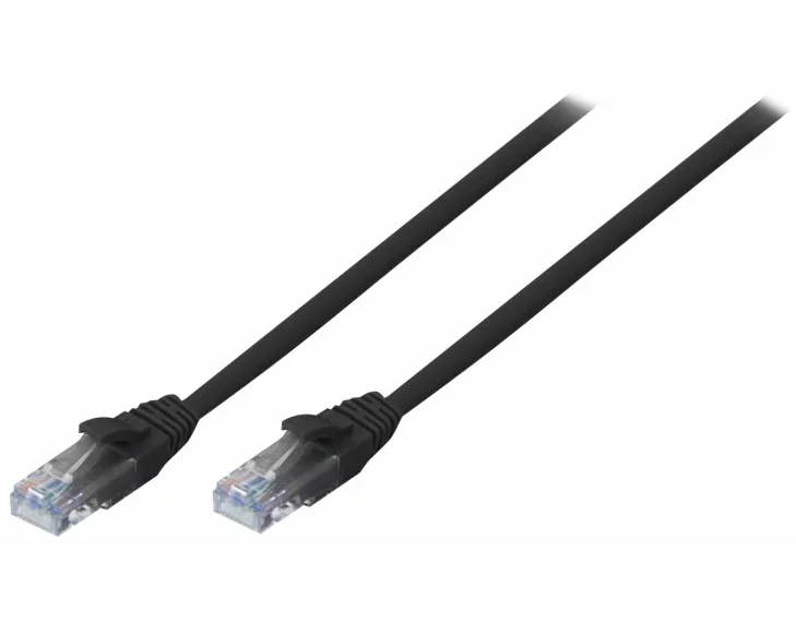 LINDY Cat.6 U/UTP Cable, black, 0.3m
