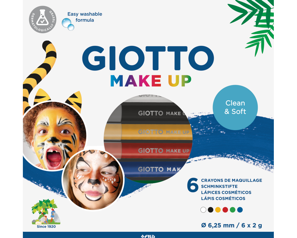 GIOTTO Schminkstifte Make-Up F474200 Basic Pencil 6 Stück