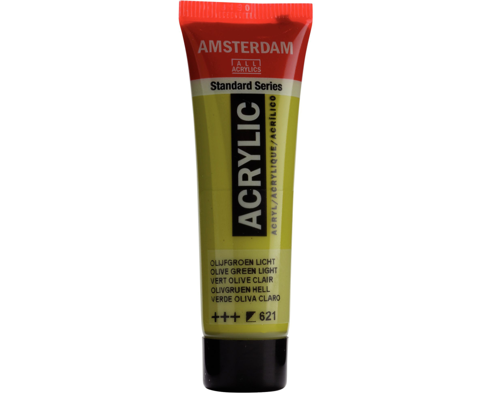 AMSTERDAM Acrylfarbe 20ml 17046210 Olivgrün Hell 621