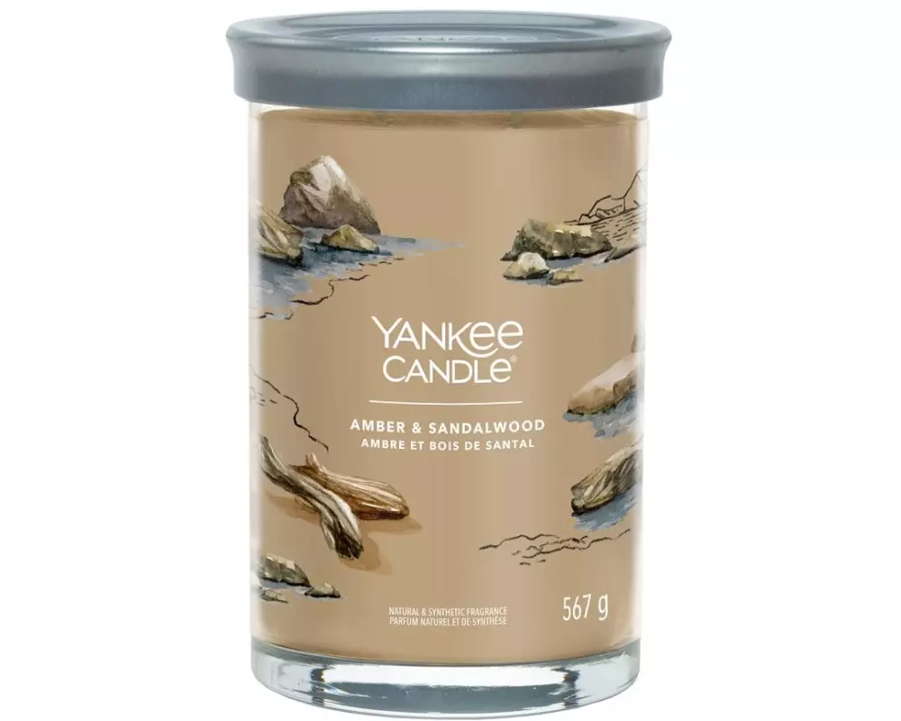 Yankee Candle Signature Duftkerze Amber & Sandalwood Signature Large Tumbler
