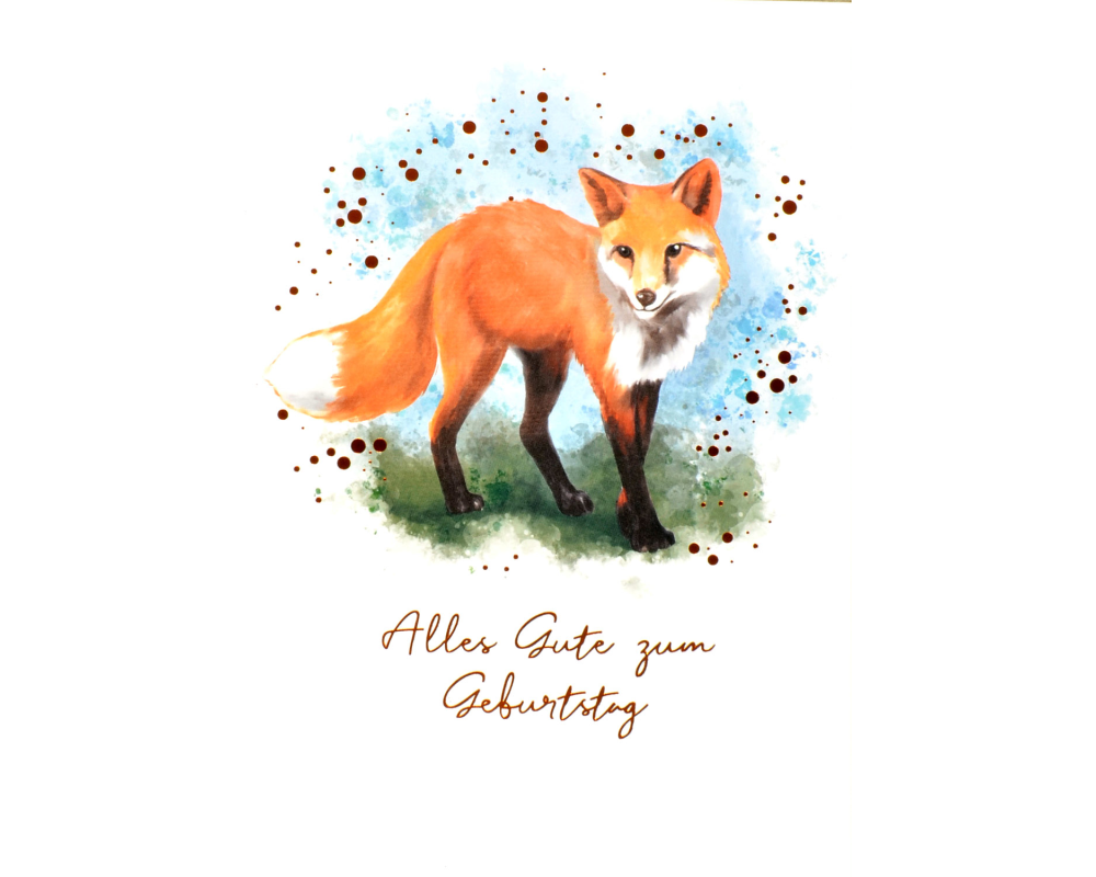 ABC Geburtstagskarte Fuchs 1120004600 B6