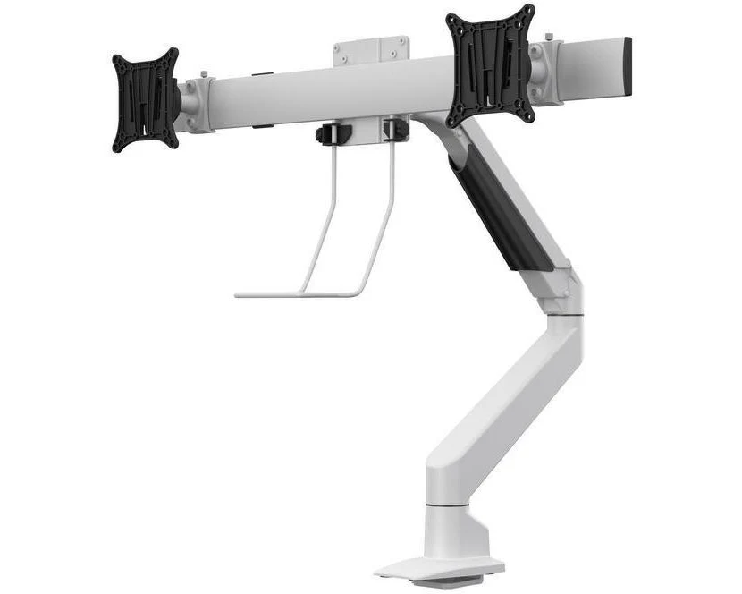 Multibrackets Tischhalterung Gas Lift Arm + Duo Crossbar Weiss