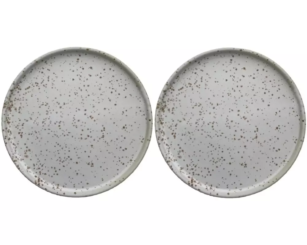 OYOY Speiseteller Inka 16 cm, 2 Stück, Grau