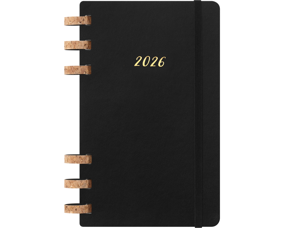 MOLESKINE Agenda Life Spiral Large 2026 DSSPB12MWH3Y26 1W/2S schwarz SC 13x21cm