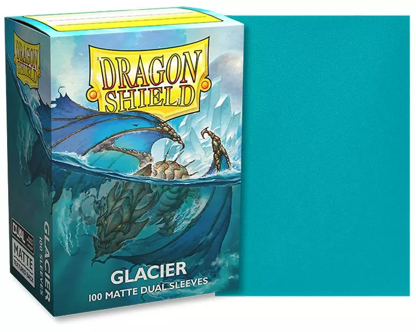 Dragon Shield Kartenhülle Dual Matte: Glacier Standardgrösse Hellblau 100