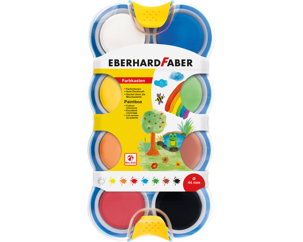 EBERHARD FABER Farbkasten Mini Kids 577009 8 Farben