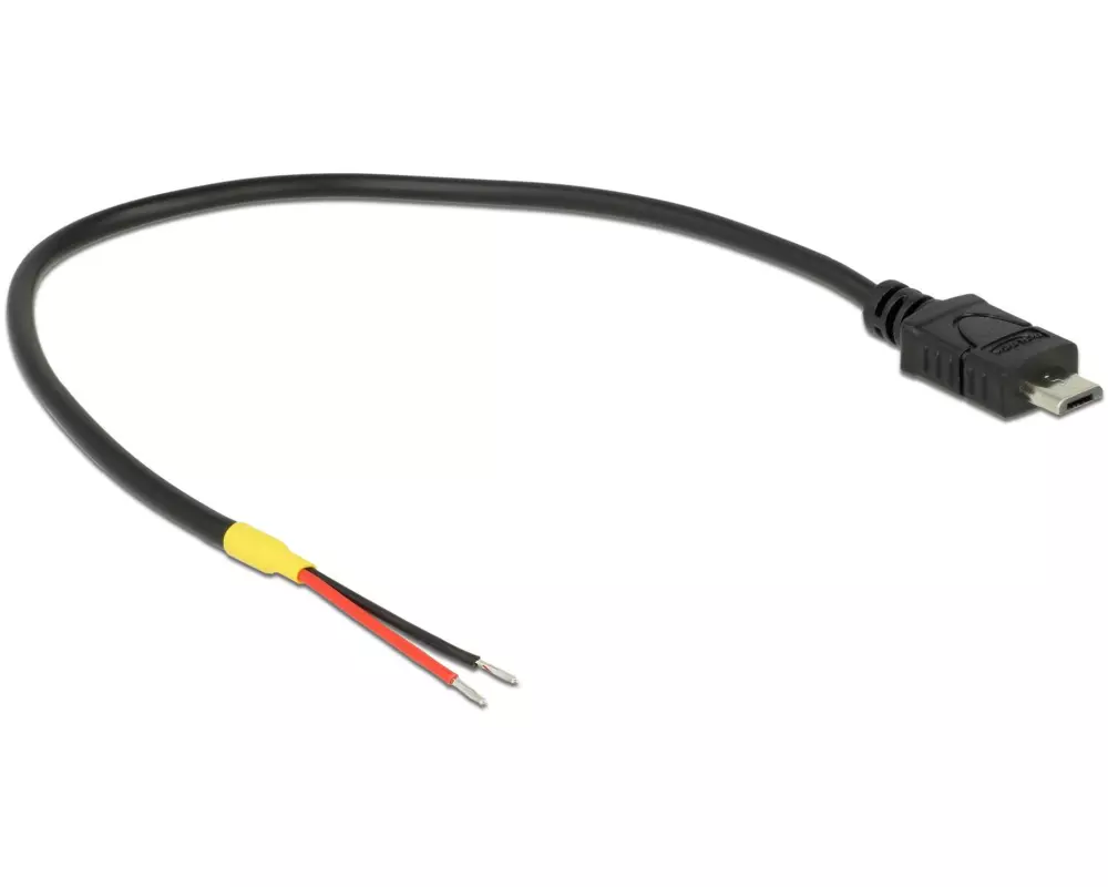 Delock USB-Stromkabel Micro-USB B - Offen 0.2 m