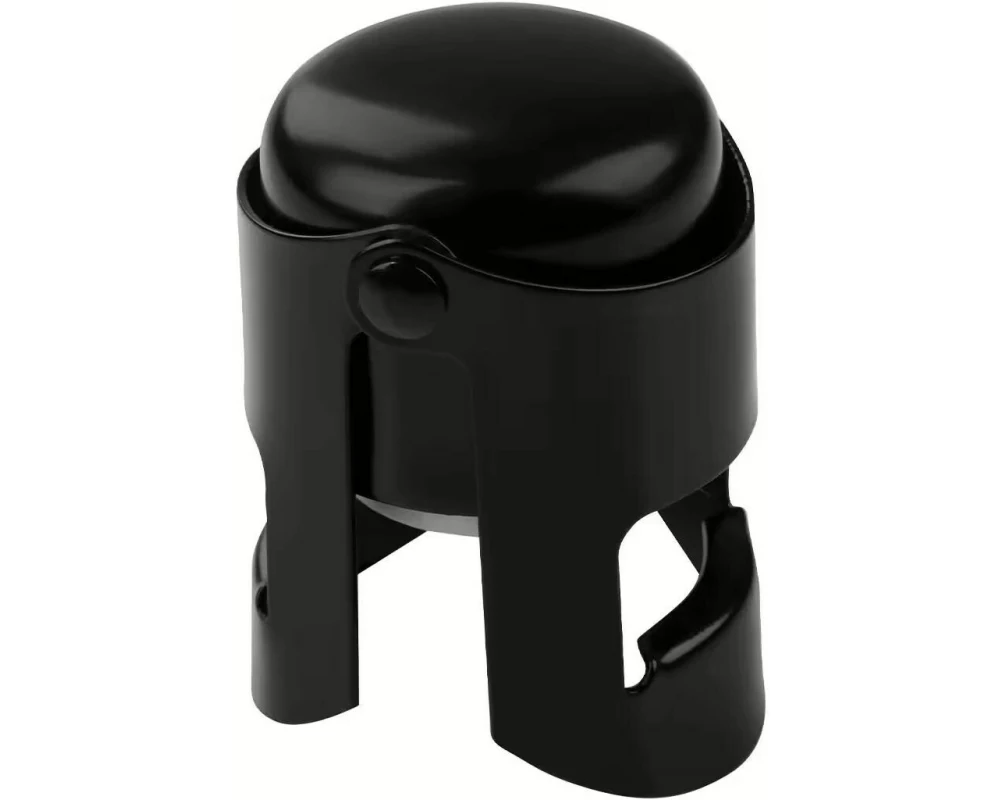 Fackelmann Sekt- und Champagnerverschluss Specter Schwarz matt