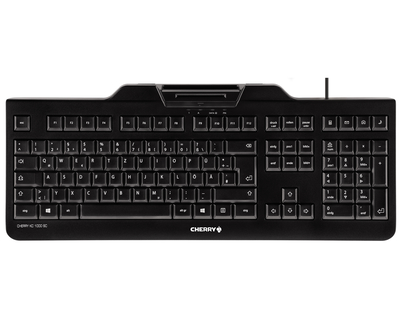 CHERRY KC 1000 SC Tastatur Büro USB AZERTY Französisch Schwarz