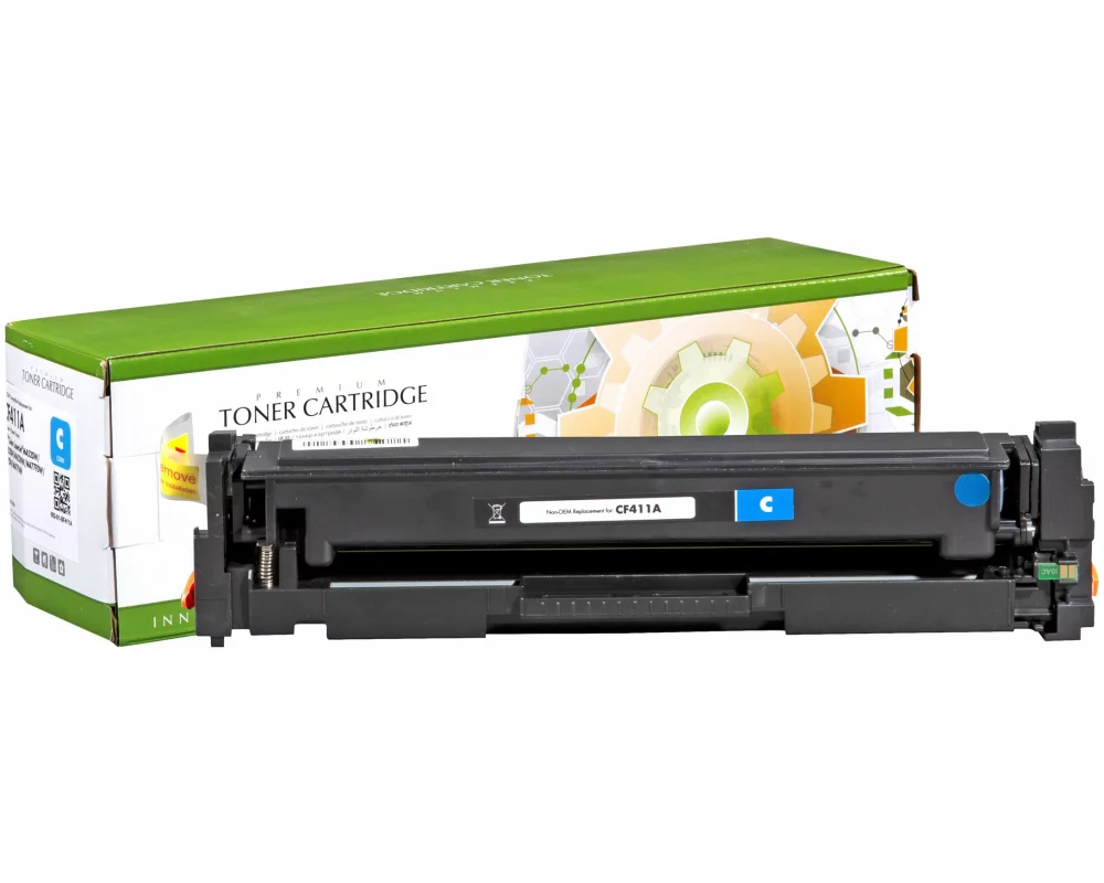 STATIC Toner cartridge compatible with HP CF411A cyan compatible 2.300 pages