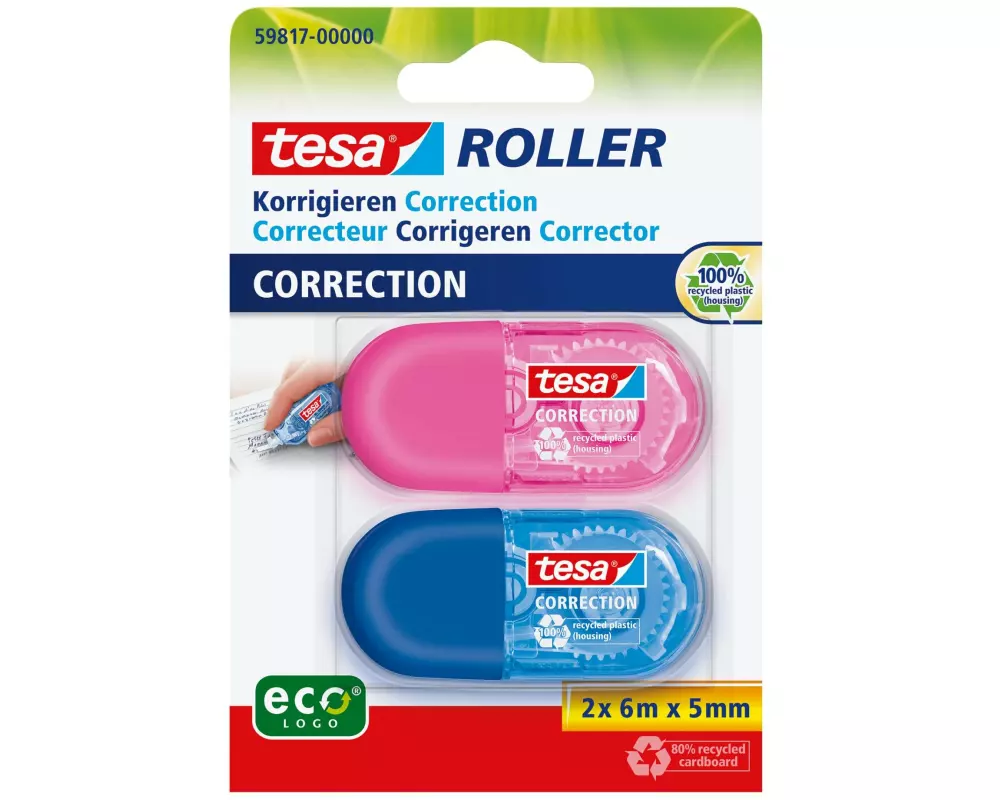 tesa Korrekturroller ecoLogo mini 5 mm x 6 m