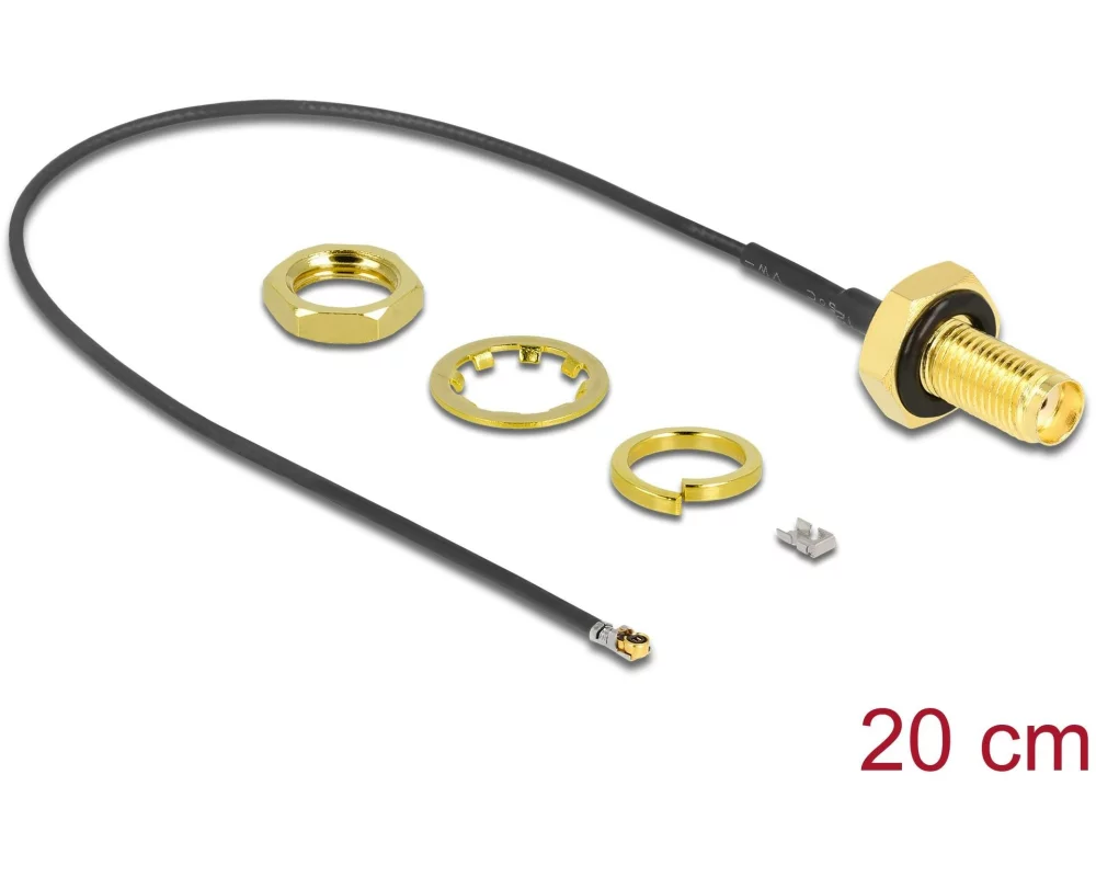 Delock Antennenkabel I-PEX/SMA/MHF 4L zu MHF 4L, 0.2 m
