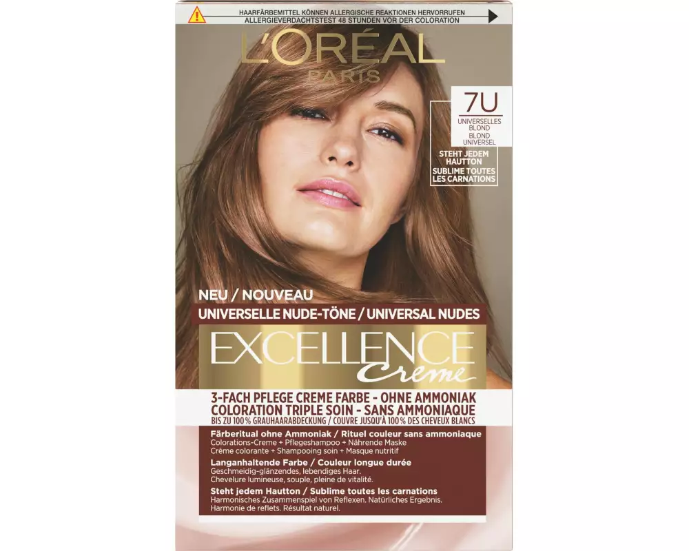L'Oréal Paris Haarcoloration Ex Crème Nudes 7U Universelles Blond