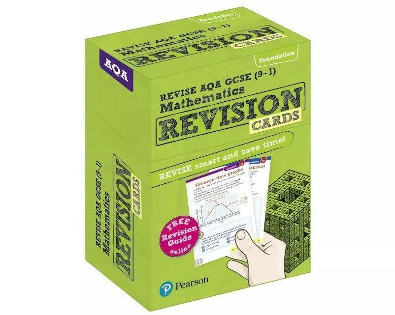 Pearson REVISE AQA GCSE Maths (Foundation): Revision Cards incl. online revision, quizzes and videos - for 2025, 2026 exams