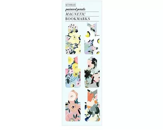 Painted Petals Magnetic Bookmark