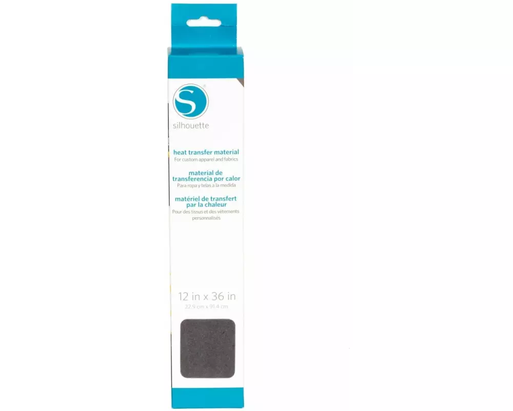 Silhouette Aufbügelfolie 30.5 cm x 90 cm Grau, beflockt