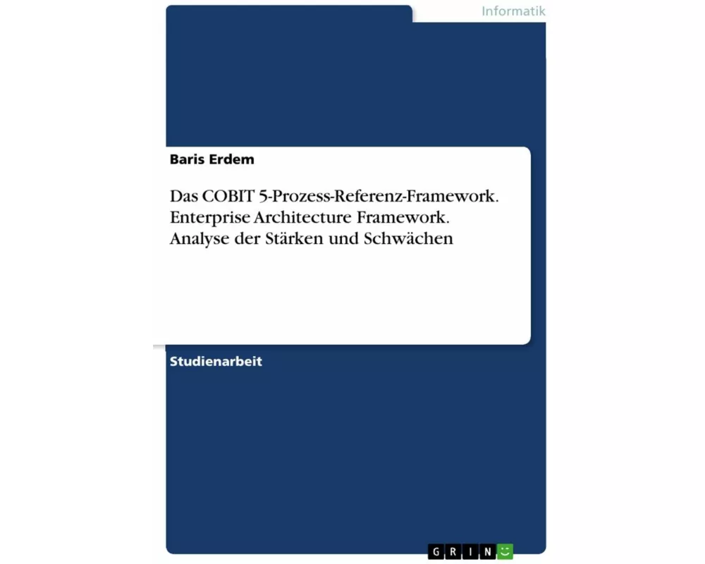 Das COBIT 5-Prozess-Referenz-Framework. Enterprise Architecture Framework. Analyse der Stärken und Schwächen