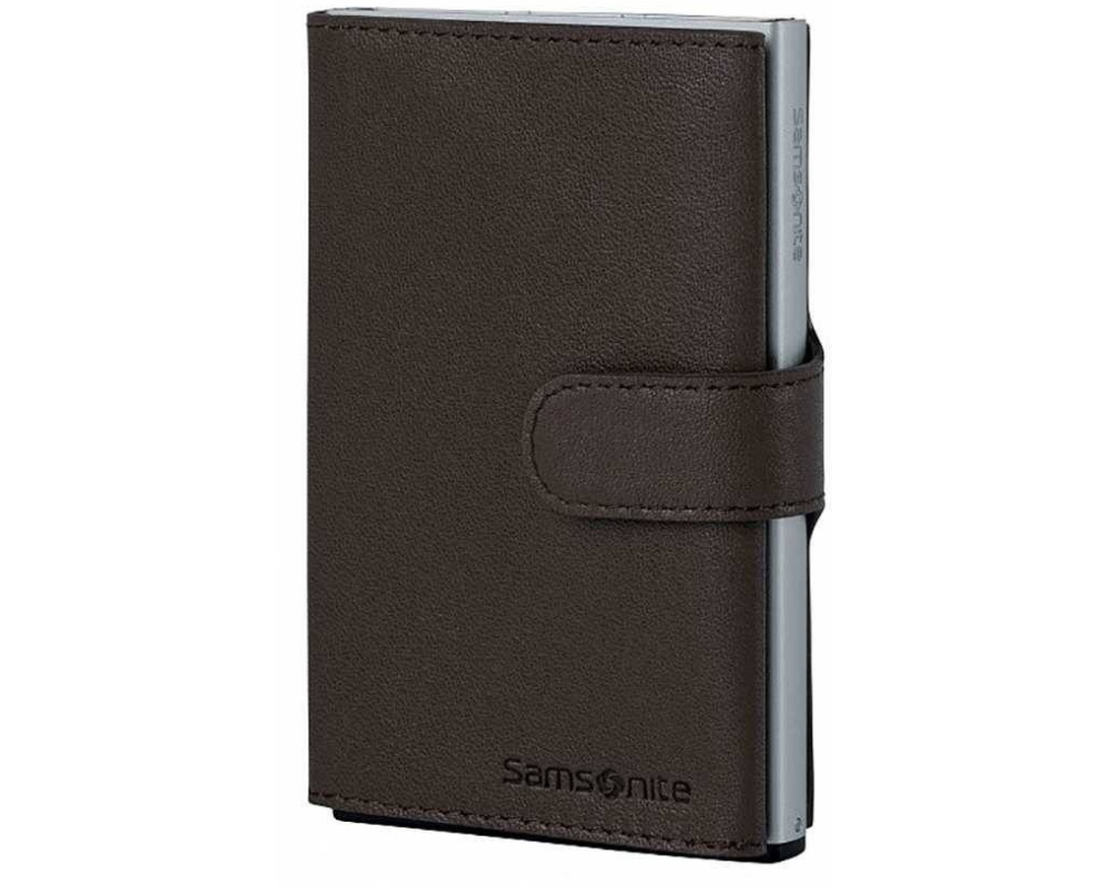 SAMSONITE Slide Up Wallet dark brown 133890/1251 Alu Fit