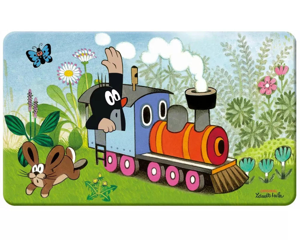 Trötsch Der kleine Maulwurf Frühstücksbrettchen Lokomotive