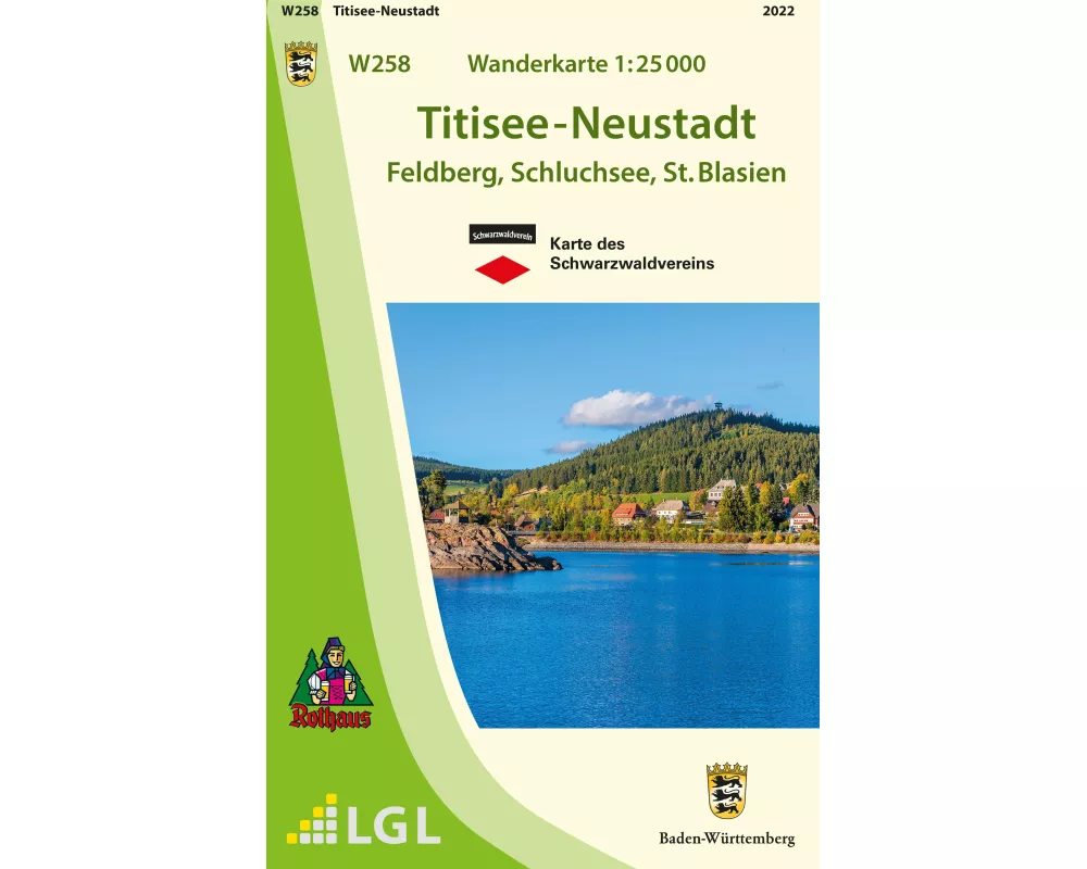 W258 Wanderkarte 1:25 000 Titisee-Neustadt