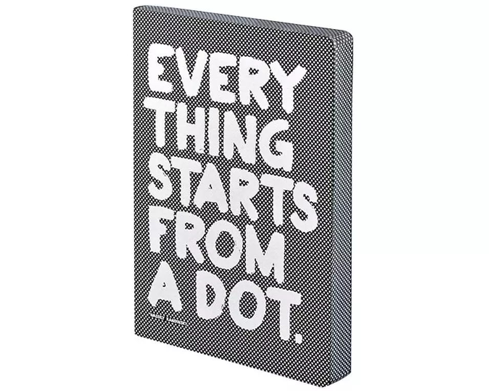 Nuuna Notizbuch Graphic L Everything starts.. 22 x 16.5 cm, Dot