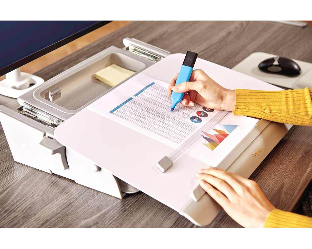 FELLOWES Dokumentenhalter Hana 8065801 weiss