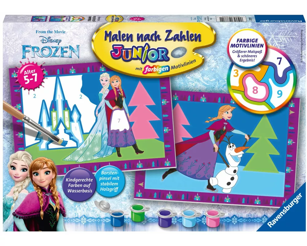 CreArt, Malen nach Zahlen Junior - Disney Die Eiskönigin