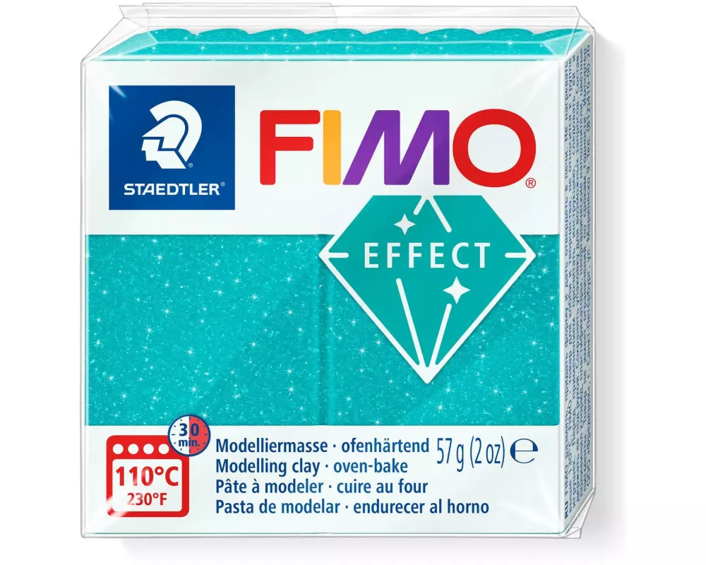 Fimo Modelliermasse Fimo effect 57g Galaxy türkis