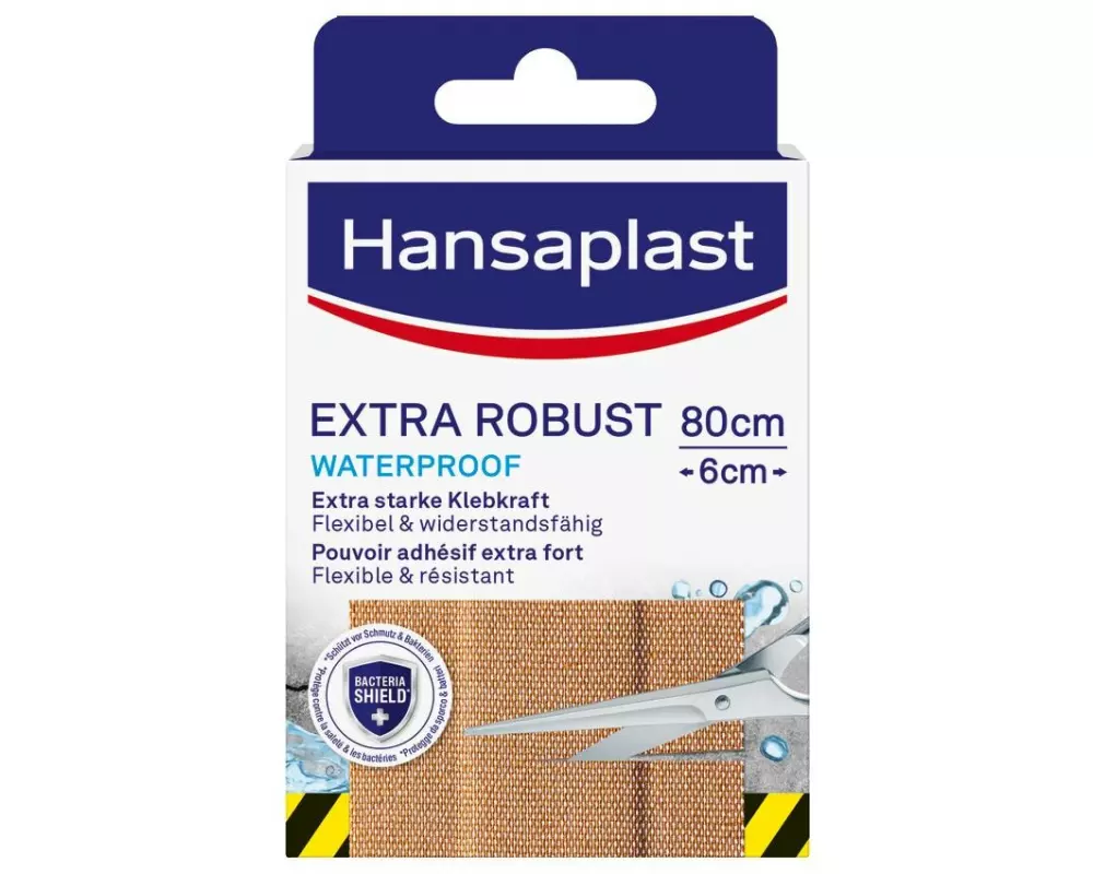 Hansaplast Wundpflaster Extra Robust Waterproof 80 cm x 6 cm