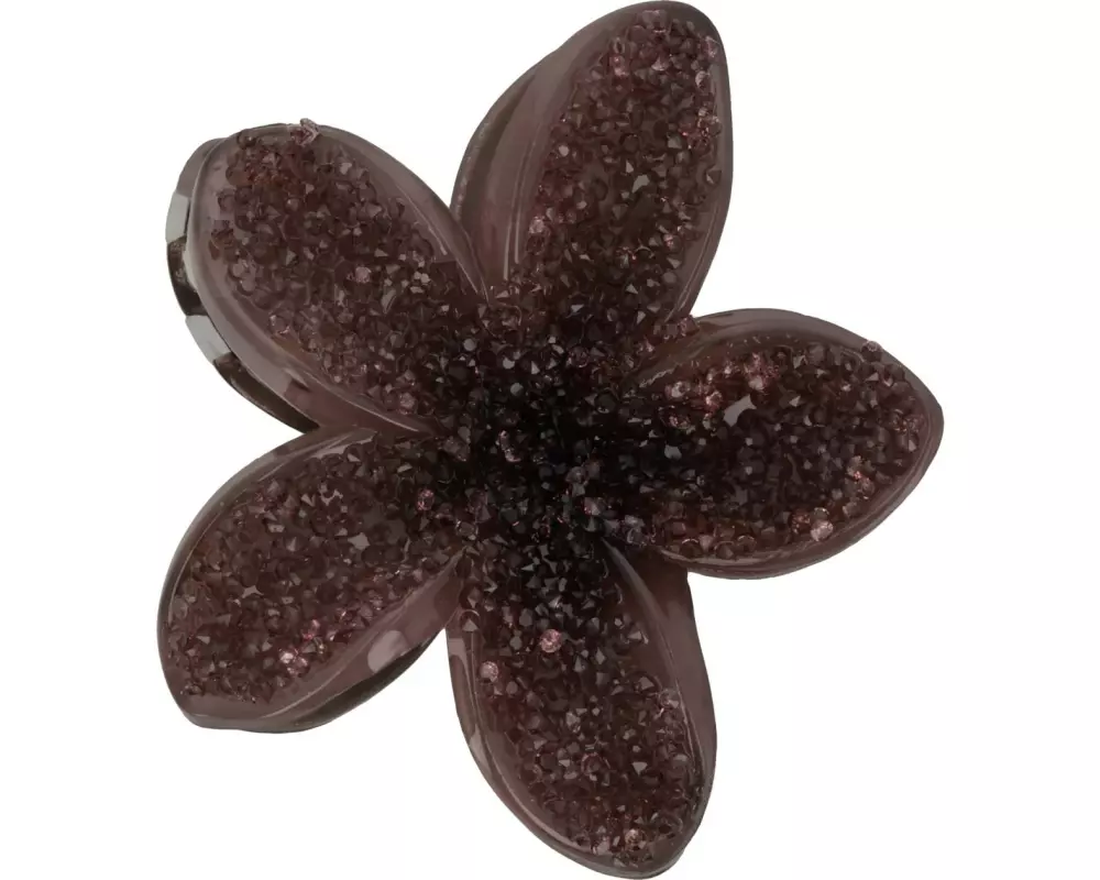 SOLEY Blütenhaarklemme Braun 8 cm