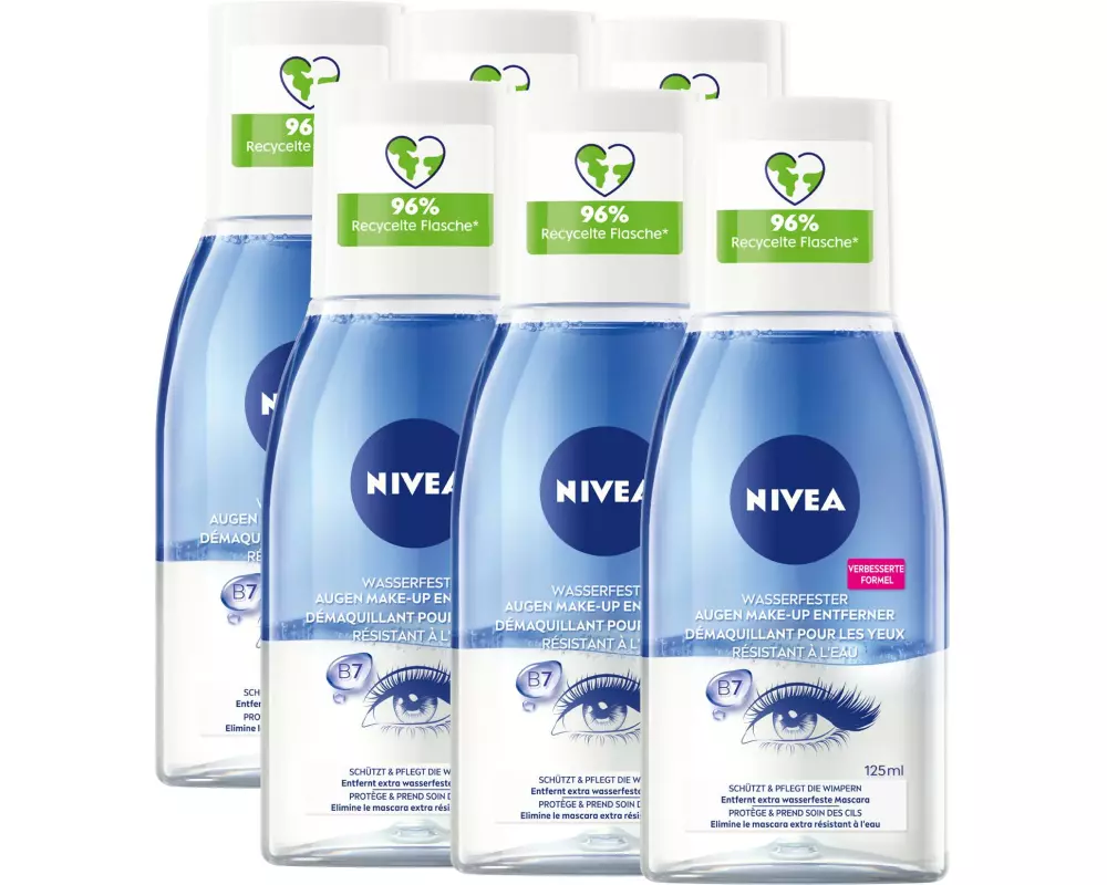 NIVEA Augen Make-up Entferner 6 x 125 ml