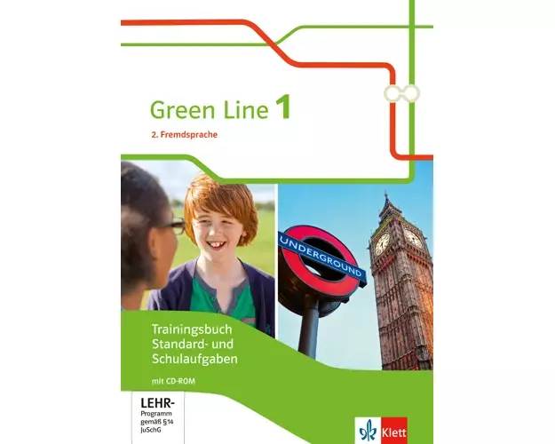 Green Line 1. 2. Fremdsprache. Trainingsbuch Standard- und Schulaufgaben, Heft mit Lösungen und MediensammlungKlasse 6