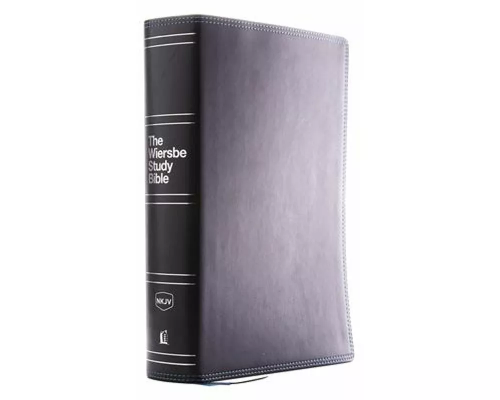NKJV, Wiersbe Study Bible, Leathersoft, Black, Red Letter, Comfort Print