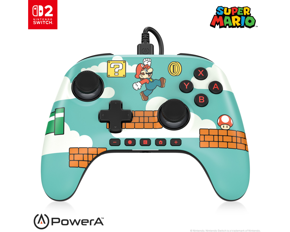 POWER A Advantage Wired Controller NSGP0527-01 NSW2, Mario Time!