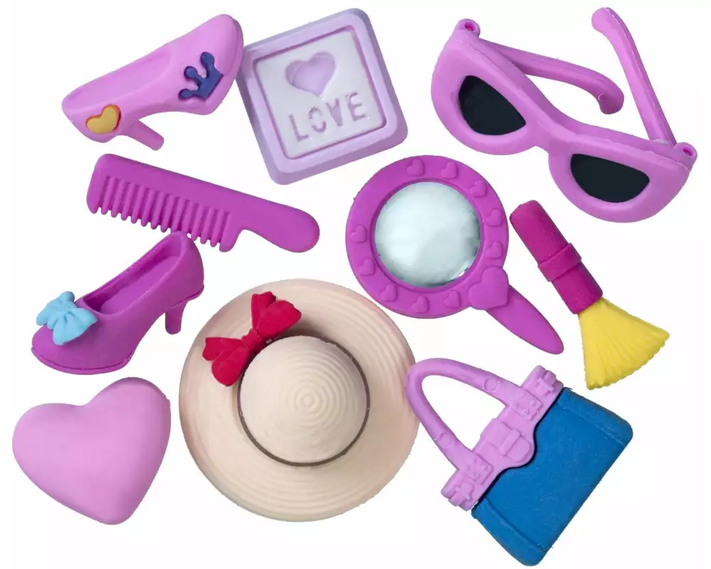 Linex Radiergummi Girls 3D 10 Stück, Violett