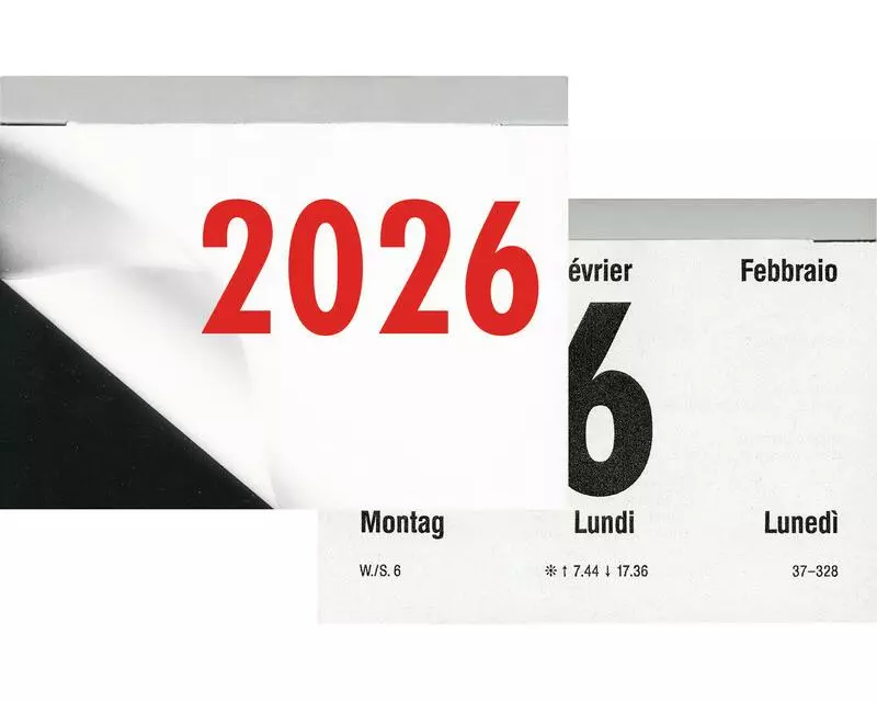 Biella Abreisskalender 10.8 x 8 cm, quer, 384 Blatt